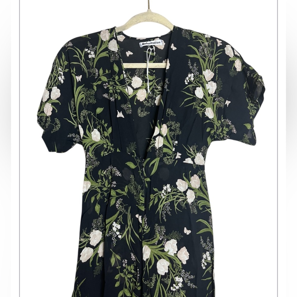 Reformation Lemongrass Jumpsuit size 0P - Picture 7 of 8
